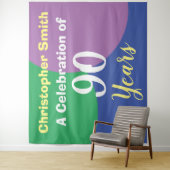 Verjaardags tapestry 90 jaar wandkleed (In situ)