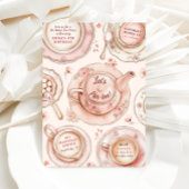 Verjaardags theepartij uitnodiging