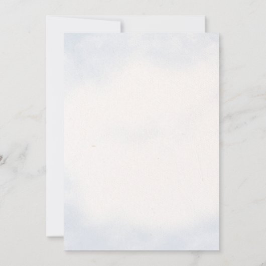 Verjaardags Tijdcapsule Berichtkaart van Blauwe Be Kaart (Achterkant)