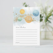 Verjaardags Tijdscapsulekaart van de Buitenruimte Kaart (Staand voorkant)