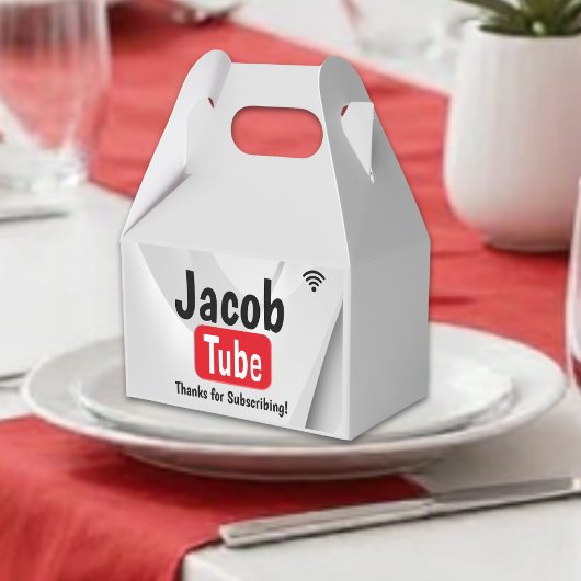 Verjaardags Tube Favour Box Bedankdoosjes