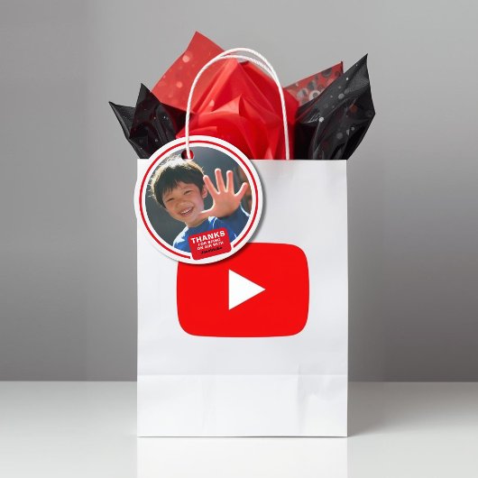 Verjaardags Tube Foto Bedankjes Labels