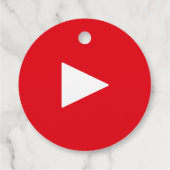 Verjaardags Tube Foto Bedankjes Labels (Achterkant)