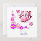 Verjaardags uitnodigingskaart Eerste verjaardag Wi Kaart (Achterkant)