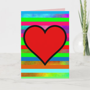 VERJAARDAGS VERJAARDAGSCADEAU MET REGENBOOG HART KAART