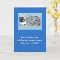 VERJAARDAGS VREDE/TWEE SLAPENDE KATTEN/ HUMOR