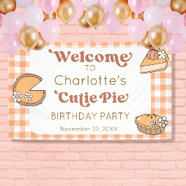 Verjaardags Welkom Banner Cutie Pie Pompoen