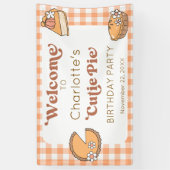 Verjaardags Welkom Banner Cutie Pie Pompoen (Verticaal)