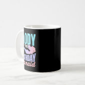 Verjaardags Zeemeermin Vader Koffiemok (Voorkant links)
