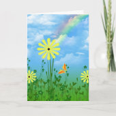 Verjaardags Zomer Tuin Kaart (Voorkant)