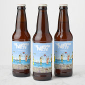 Verjaardags Zomerfeest Bier Etiket (Flessen)