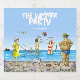 Verjaardags Zomerfeest Bier Etiket