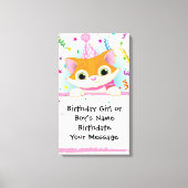 Verjaardagsaandenken voor kittens canvas afdruk (Voorkant)