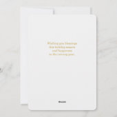 Verjaardagsaankondiging Het is een jongen Blauw Fo Feestdagenkaart (Achterkant)