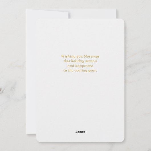 Verjaardagsaankondiging Het is een jongen Blauw Fo Feestdagenkaart (Achterkant)