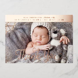 Verjaardagsaankondigingskaart met eigen naam en te folie feestdagenkaart