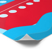 Verjaardagsachtergrondbanner Jongen Vervoer Poster (Hoek)