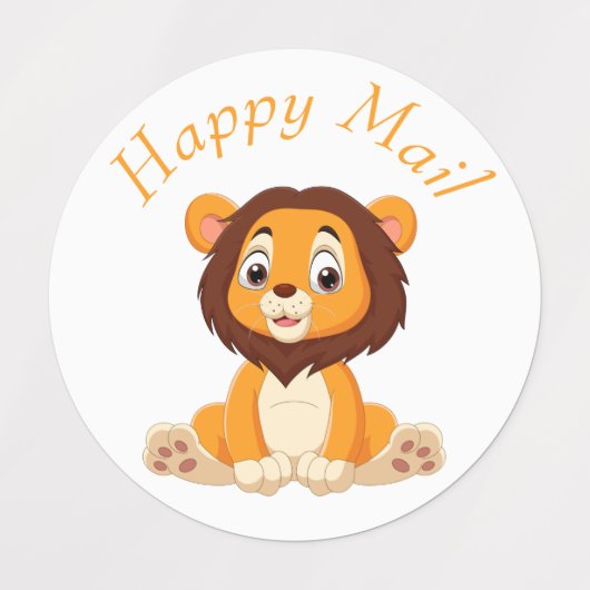 verjaardagsadres waterverf labels (Design 2)