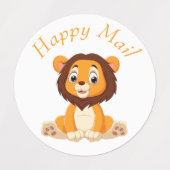 verjaardagsadres waterverf labels (Design 1)