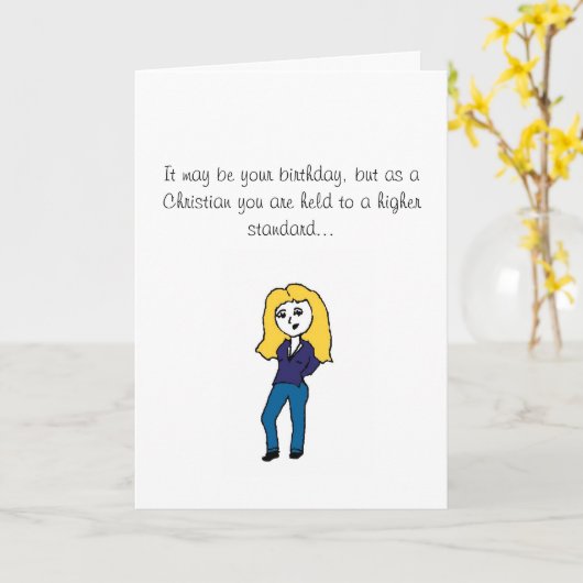 Verjaardagsadvies Kaart (Gele Bloem)