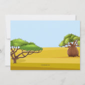 Verjaardagsafari op uitnodiging (Achterkant)