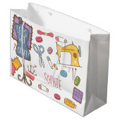 Verjaardagsambacht en kunst groot cadeauzakje (Voorkant Gekanteld)