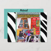 Verjaardagsansichtkaart Briefkaart (Voorkant / Achterkant)