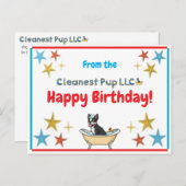 Verjaardagsansichtkaart Briefkaart (Voorkant / Achterkant)