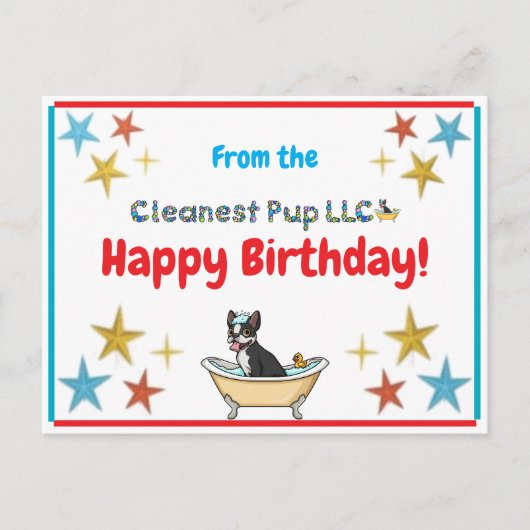 Verjaardagsansichtkaart Briefkaart (Voorkant)