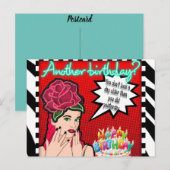 Verjaardagsansichtkaart Briefkaart (Voorkant / Achterkant)