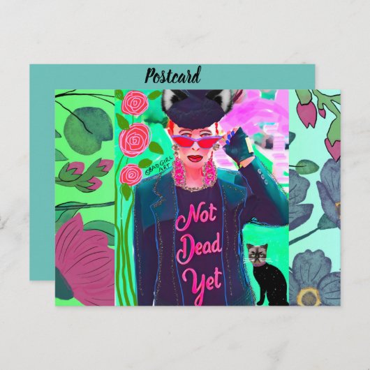 Verjaardagsansichtkaart Briefkaart (Voorkant / Achterkant)