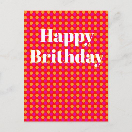 Verjaardagsansichtkaart Briefkaart (Voorkant)