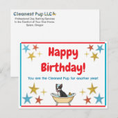 Verjaardagsansichtkaart Briefkaart (Voorkant / Achterkant)