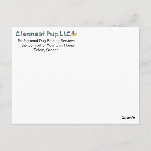 Verjaardagsansichtkaart Briefkaart (Achterkant)