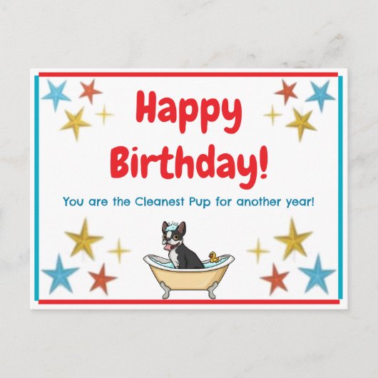 Verjaardagsansichtkaart Briefkaart (Voorkant)