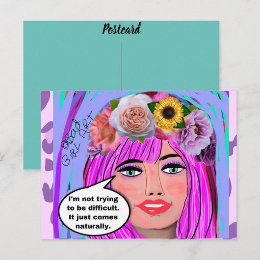 Verjaardagsansichtkaart Briefkaart (Voorkant / Achterkant)