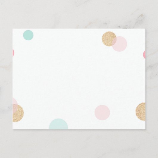 Verjaardagsansichtkaart met puppy in feesthoed briefkaart (Achterkant)