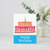 Verjaardagsansichtkaarten Briefkaart (Staand voorkant)