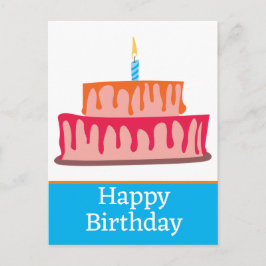 Verjaardagsansichtkaarten Briefkaart