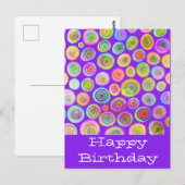 Verjaardagsansichtkaarten Briefkaart (Voorkant / Achterkant)