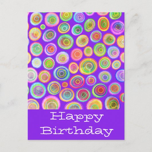 Verjaardagsansichtkaarten Briefkaart (Voorkant)