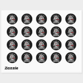 VerjaardagSaurus Grappige Dinosaur Verjaardagscade Ronde Sticker (Vel)