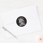 VerjaardagSaurus Grappige Dinosaur Verjaardagscade Ronde Sticker (Envelop)