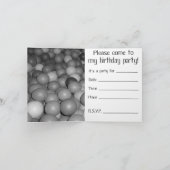 Verjaardagsbal uitnodiging (Binnen)