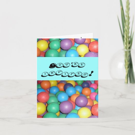 Verjaardagsbal uitnodiging (Voorkant)