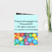 Verjaardagsbal uitnodiging (Achterkant)