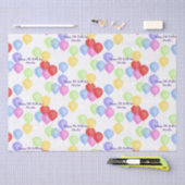 Verjaardagsballon gepersonaliseerd tissuepapier (Craft)