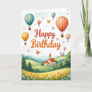 Verjaardagsballon Lucht Kaart