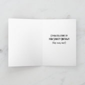Verjaardagsballon nuchterheid kaart (Binnen)