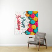 Verjaardagsballon Wandkleed (In Situ (horizontaal))